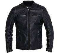 John Doe Dexter Veste en cuir de moto, noir, Taille 4XL