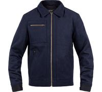 John Doe Escape Wool Blouson textile de moto, bleu foncé, Taille S