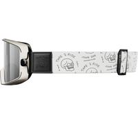 John Doe JD/One Skull Lunettes de motocross, Noir/Blanc, Taille unique