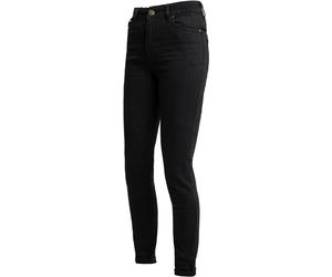 John Doe Luna High Mono Jeans de moto de dames, Lavis noir, Taille 26