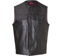 John Doe MC Outlaw, gilet 4XL Noir Noir