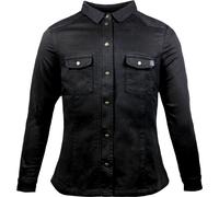 John Doe Motoshirt Basic, chemise/veste femmes XL Noir Noir