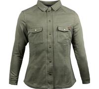 John Doe Motoshirt Basic, chemise/veste femmes XL Vert Foncé Vert Foncé