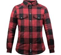 John Doe Motoshirt, chemise/veste femmes XS Noir/Rouge Noir/Rouge
