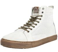 John Doe Neo Chaussures de moto, Blanc/Marron, Taille 44