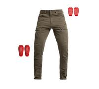 John Doe Defender Mono Pantalon textile de moto, vert, taille 33 pour homme