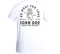John Doe Rose, t-shirt M Blanc/Noir Blanc/Noir