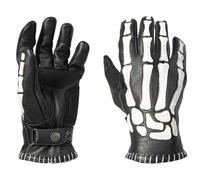John Doe Skeletor Gants Moto Noir/Blanc Cuir 2XL CE Level 1