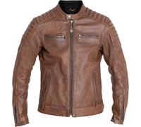 John Doe Storm, veste en cuir perforé M Marron Marron