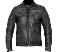 John Doe Storm, veste en cuir perforé L Noir Noir