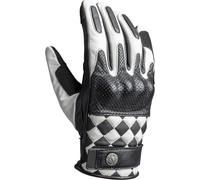 John Doe Tracker Race Gants de moto perforés, Noir/Blanc, Taille L