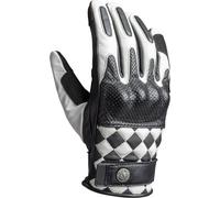 John Doe Tracker Race Gants de moto perforés, Noir/Blanc, Taille XS