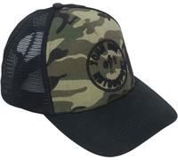 John Doe Trucker Camo, Cap Taille unique Noir/Vert Noir/Vert