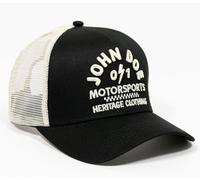 John Doe Trucker Cap - Casquette de Baseball en Coton - Casquette de Baseball avec Broderie de Marque - Casquette à Bouton-Pression avec Insert en Maille