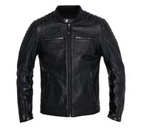 John Doe Dexter Veste en cuir de moto, noir, Taille XXL