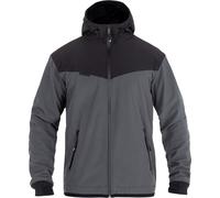John Doe XTM Hoodie V3 Softshell, veste textile imperméable S Gris/Noir Gris/Noir