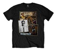 John Elton - T-Shirt # L Unisex Black # Rocketman Montage [Import]