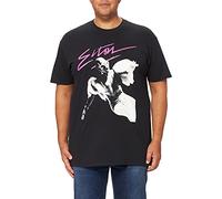 John Elton - T-Shirt # XXL Unisex Black # Pink Brush [Import]