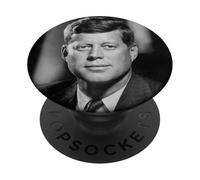 John F Kennedy Photo 35e président Patriotique POTUS JFK PopSockets PopGrip Adhésif