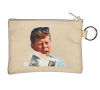 John F Kennedy Porte-monnaie en forme de cigare Beige