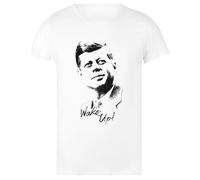 John F. Kennedy Président Blanche T-Shirt Femme Basic Coton Blanc Cotton White Women's T-Shirt