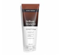 John Frieda Brilliant Brunette Shampooing Brillant, intensifie la couleur brune et apporte de la brillance, protège et scelle la couleur, cheveux bruns naturels ou colorés, 250 ml