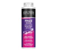 John Frieda Frizz Ease Après-shampoing lissant brésilien Sleek Frizz Immunity 500 ml, après-shampoing riche pour cheveux crépus et épais