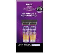 John Frieda Frizz Ease Wunder Kit de réparation - Shampoing, 250 ml & après-shampoing, 250 ml - Type de cheveux : indisciplinés, abîmés, abîmés, frisottis - Réparation et souplesse