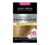 John Frieda Lot de 2 colorations moussantes permanentes Precision Foam Colour - Couleur : 9N Light Natural Blonde - Blond clair - Couverture parfaite et uniforme - Pour 1 application