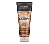John Frieda Shampooing aux couleurs intenses - Type de cheveux : marron - Brunette - Avec réflexes lumineux et protection des couleurs - 250 ml