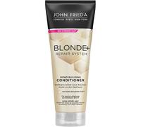 John Frieda BLONDE+ Repair System Après-shampoing - Avec Bond Building Plex - Contenu : 250 ml - Pour les blonds endommagés par l'éclaircissement - Renforce et forme de nouveaux ponts directement sur
