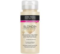 John Frieda BLONDE+ Repair System Pre-Shampoo Treatment - Contenu : 100 ml - Avec Bond Building Plex - Pour les blonds abîmés par éclaircissement - Protège les cheveux