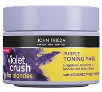 John Frieda Violet Crush Purple Toning Hair Mask for Blonde Hair 250 ml, Purple Toning Hair Mask for Brassy Blonde Hair
