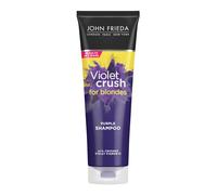 John Frieda Violet Crush Shampooing violet pour cheveux blonds Toner blond Neutralise les tons jaunes cuivr s pour les cheveux blonds platine d c