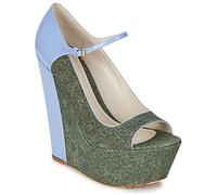 John Galliano Chaussures escarpins S54261 in Bleu 38 1/2
