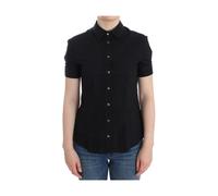 John Galliano, Femme, Blouses et Chemises, Noir, Taille: 36 FR Haut noir en coton
