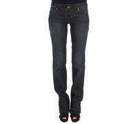 John Galliano, Femme, Jeans, Noir, Taille: W26 Jean Bootcut Slim Fit en Mélange de Coton