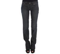 John Galliano, Femme, Jeans, Noir, Taille: W26 Jean Bootcut Slim Fit en Mélange de Coton