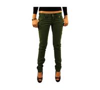 John Galliano, Femme, Pantalons, Vert, Taille: W28 Jean Skinny Vert Usé
