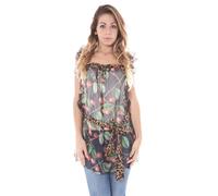 John Galliano, Femme, Tops, Multicolore, Taille: 42 FR Chemise à encolure bateau