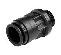 John Guest Adaptateur droit, 15 mm Pushfit x 3/4" BSP mâle, copolymère acétal