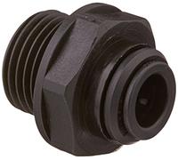 John Guest cannelées Connecteurs de PM métrique, filetage Ø 10 mm Tuyau 1/2 pm011014e