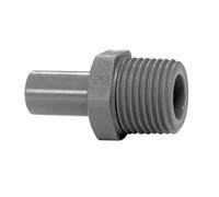 John Guest Connecteur adaptateur de tige 1/4" Pushfit × 1/8" BSPT mâle | Connecteur Push-Fit de haute qualité