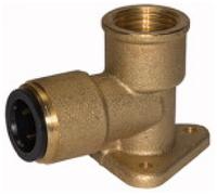 RIEGLER Support mural RIEGLER en laiton 3/4 BSP pour tube diamètre extérieur 22 mm Quantité:1