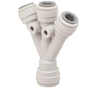John Guest Séparateur 3 voies 1/2" Tube OD entrée x sortie 3/8" (un fourni)