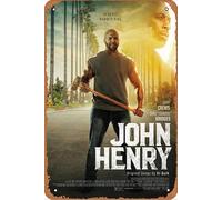 John Henry 2020 Plaque en métal pour décoration murale vintage rétro 20,3 x 30,5 cm