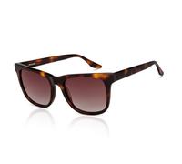 John Jacobs JJ S14668 Lunettes de soleil carrées à monture intégrale polarisées et 100 % protégées contre les rayons UV pour homme et femme Taille XL, Tortue, 48