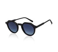 John Jacobs JJ S14668 Lunettes de soleil carrées polarisées 100 % protégées contre les rayons UV pour homme et femme XL, Noir , 48