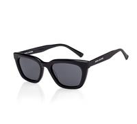 John Jacobs JJ S17340 Lunettes de soleil œil de chat à bord complet, élégantes et de haute qualité, protection UV, lignes en acétate, polarisées et 100 % protection UV, extra larges, Noir , XL