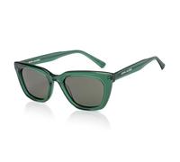John Jacobs JJ S17340 Lunettes de soleil œil de chat à bord complet, élégantes et de haute qualité, protection UV, lignes en acétate, polarisées et 100 % protection UV, extra larges, Vert et